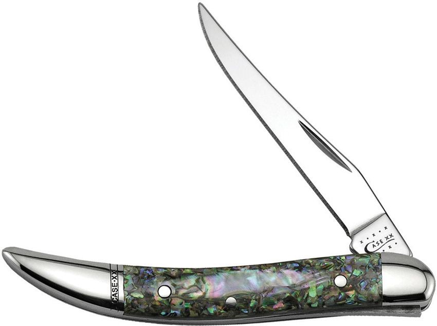 Case XX™ Genuine Abalone Tiny Toothpick Pocket Knife 12002