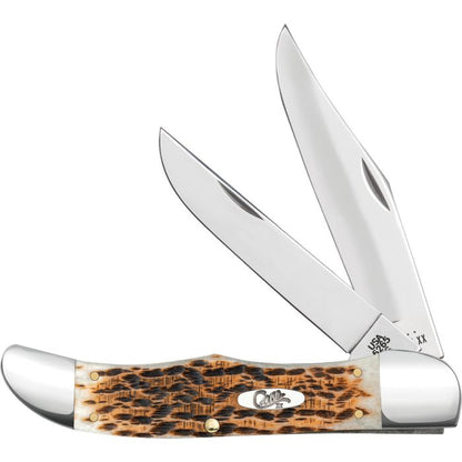 Case Amber Bone folding hunter